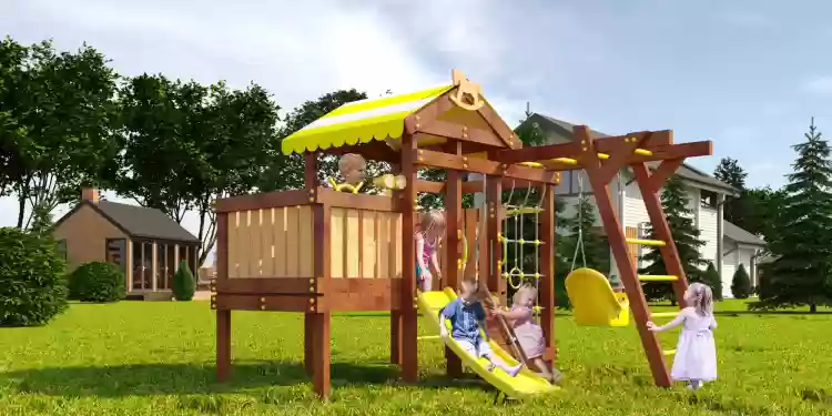 Wooden playground  baby play 2