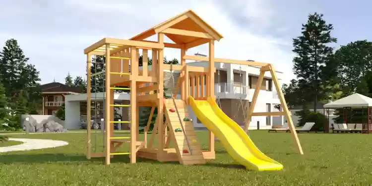 Wooden playground  Master 3 with swing Nest 